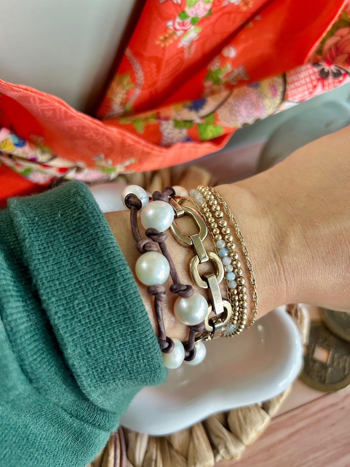 Infinity Pearl Wrap Bracelet